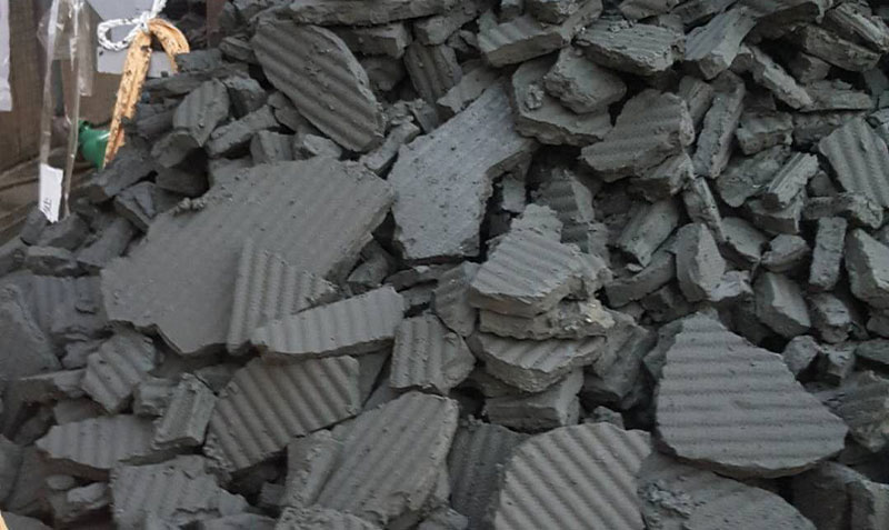 壓濾機壓濾后的泥餅